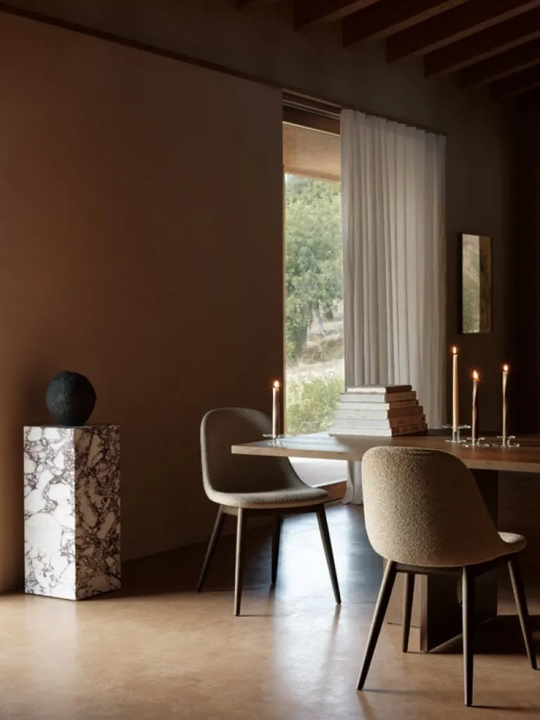 Audo Copenhagen Androgyne dining table, 210 x 100 cm, dark stained oak