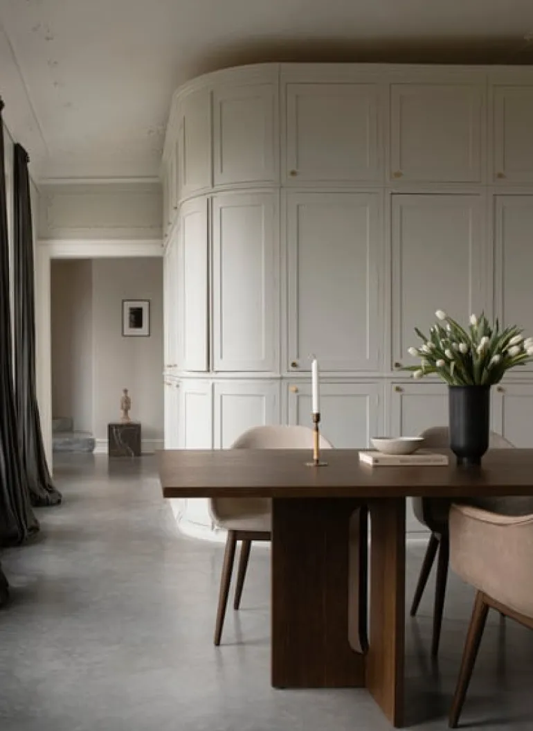 Audo Copenhagen Androgyne dining table, 210 x 100 cm, dark stained oak