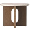 Audo Copenhagen Androgyne side table, 50 cm, dark stained oak - Kunis Breccia