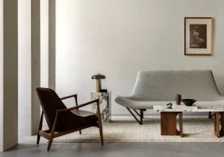 Audo Copenhagen Androgyne lounge table, oak - Calacatta Viola marble