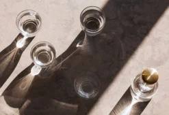 Audo Copenhagen Bottle carafe, 1 L, clear - brass