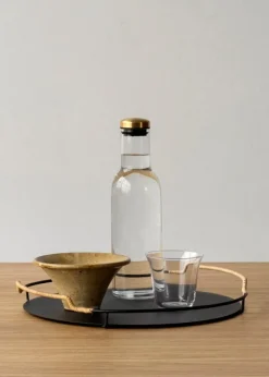 Audo Copenhagen Bottle carafe, 1 L, clear - brass