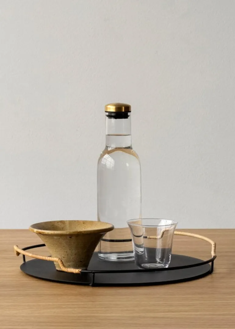 Audo Copenhagen Bottle carafe, 1 L, clear - brass