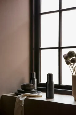 Audo Copenhagen Bottle Grinder, 2 pcs, bronzed brass - walnut