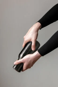 Audo Copenhagen Bottle Grinder, 2 pcs, bronzed brass - walnut