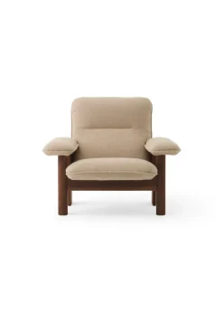 Audo Copenhagen Brasilia lounge chair, dark stained oak - Bouclé 02