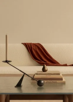 Audo Copenhagen Brasilia sofa, 2-seater, dark stained oak - Baru white 0200