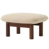 Audo Copenhagen Brasilia ottoman, walnut - Bouclé 02