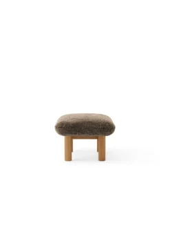 Audo Copenhagen Brasilia ottoman, oak - Root sheepskin