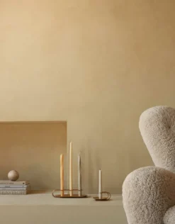 Audo Copenhagen Clip candle holder, 3-arm, brass