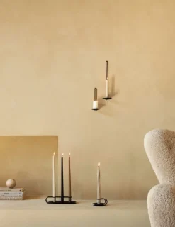 Audo Copenhagen Clip candle holder, 3-arm, black