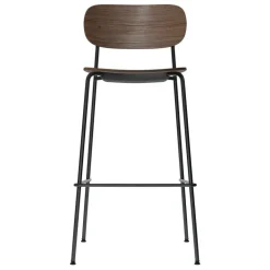 Audo Copenhagen Co bar chair 75,5 cm, black steel - dark stained oak