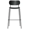 Audo Copenhagen Co bar chair 75,5 cm, black steel - black oak