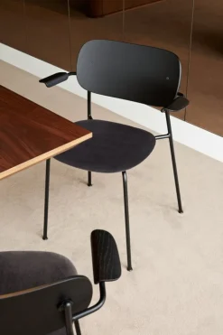 Audo Copenhagen Co Chair with armrests, black oak