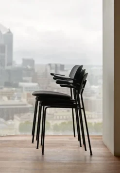 Audo Copenhagen Co Chair with armrests, black oak