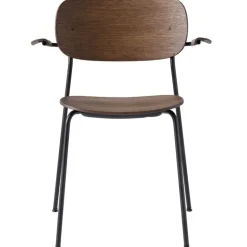 Audo Copenhagen Co Chair with armrests, dark stained oak