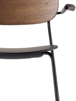 Audo Copenhagen Co Chair with armrests, dark stained oak