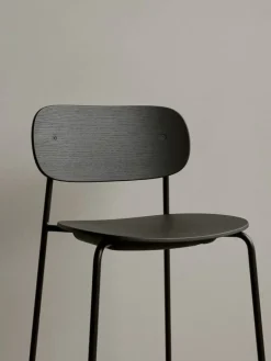 Audo Copenhagen Co counter chair 65,5 cm, black steel - black oak