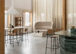 Audo Copenhagen Co counter chair 65,5 cm, black steel - oak