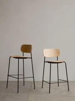 Audo Copenhagen Co counter chair 65,5 cm, black steel - oak