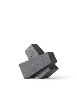 Audo Copenhagen Converge bookends, lava stone