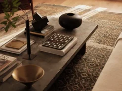 Audo Copenhagen Converge bookends, lava stone