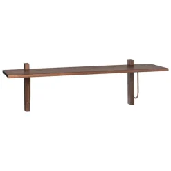 Audo Copenhagen Corbel shelf, large, dark stained oak