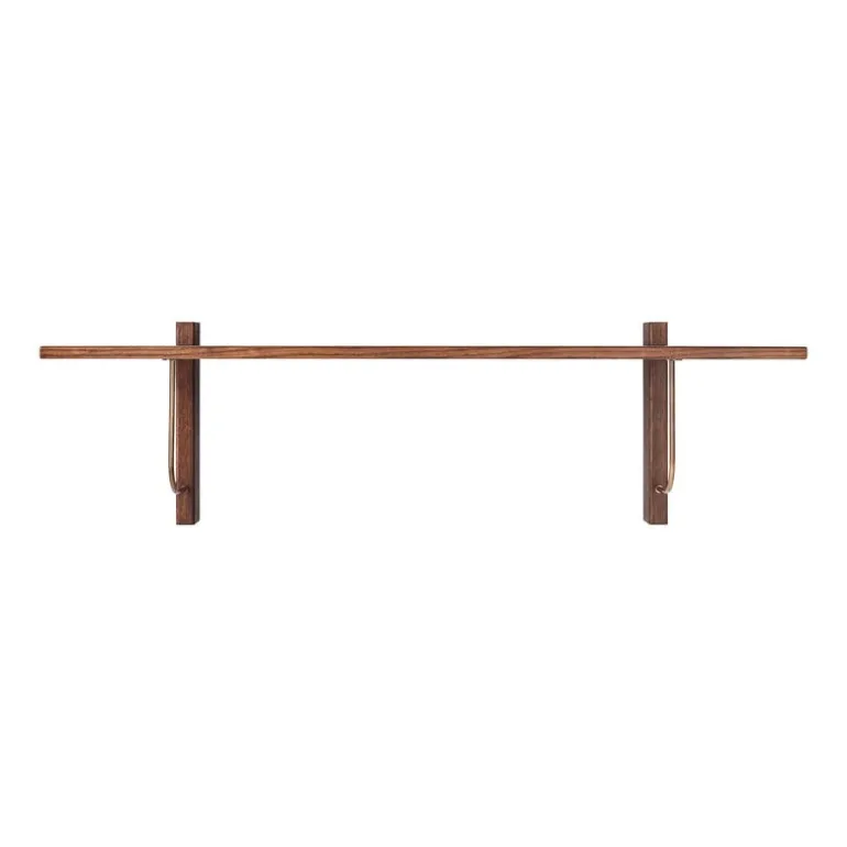 Audo Copenhagen Corbel shelf, large, dark stained oak