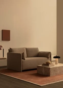 Audo Copenhagen Duomo rug, 270 x 270 cm, terracotta red