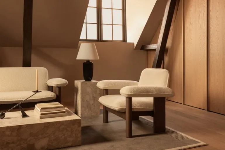 Audo Copenhagen Duomo rug, 270 x 270 cm, marble grey