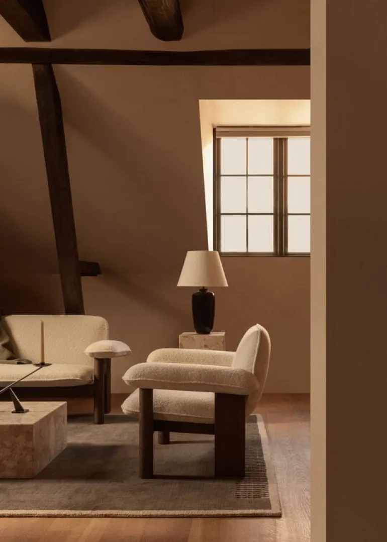 Audo Copenhagen Duomo rug, 270 x 270 cm, marble grey