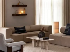 Audo Copenhagen Epoch shelf 79, dark stained oak - black