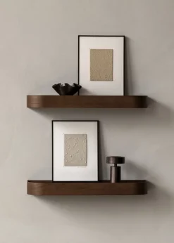 Audo Copenhagen Epoch shelf 79, dark stained oak - black