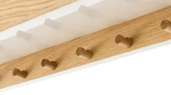 Audo Copenhagen Epoch shelf with rack 118, oak - fog