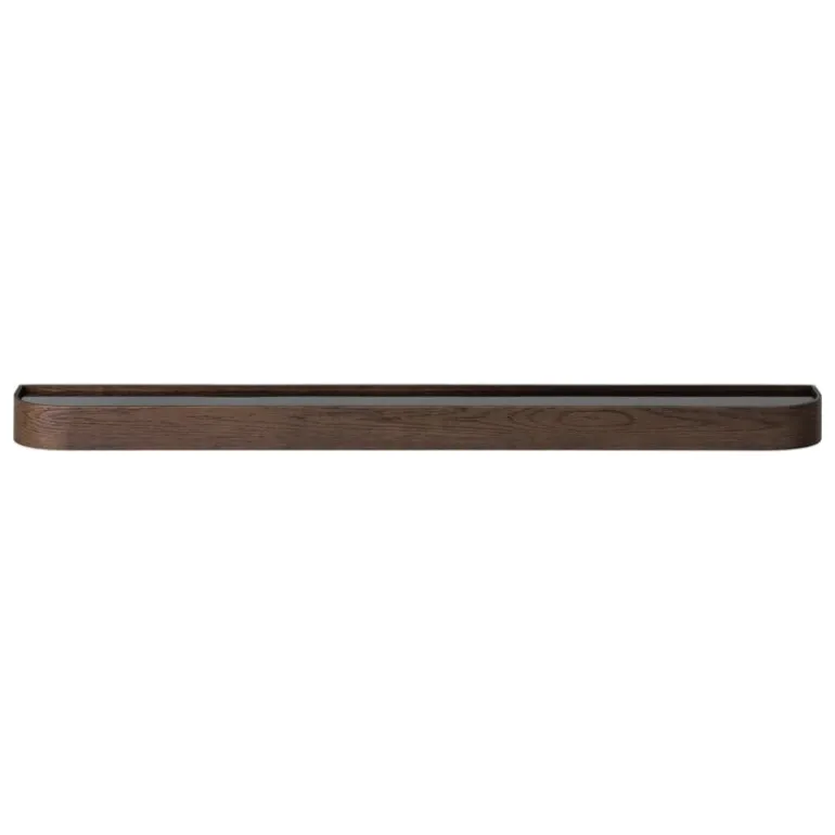 Audo Copenhagen Epoch shelf 150, dark stained oak - black