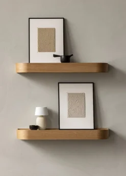 Audo Copenhagen Epoch shelf 79, oak - fog