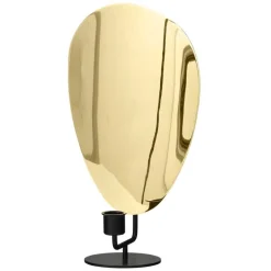 Audo Copenhagen Flambeau candleholder, 30 cm, black - brass