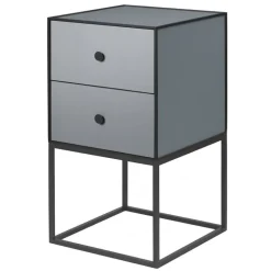 Audo Copenhagen Frame 35 sideboard with 2 drawers,  dark grey