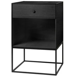 Audo Copenhagen Frame 49 sideboard with 1 drawer, black stained ash