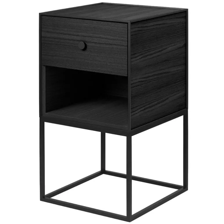 Audo Copenhagen Frame 35 sideboard with 1 drawer, black stained ash