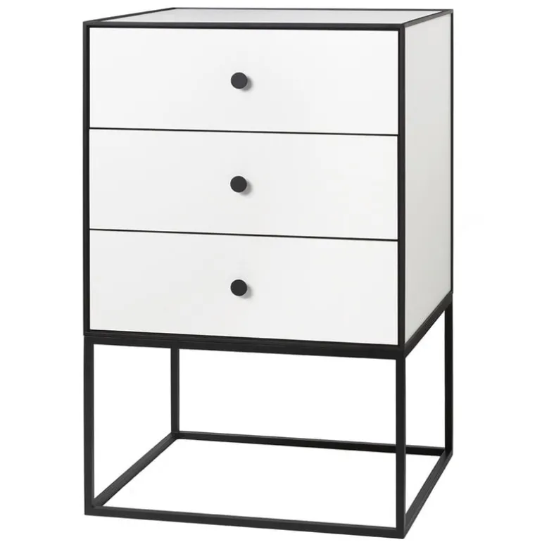Audo Copenhagen Frame 49 sideboard with 3 drawers, white