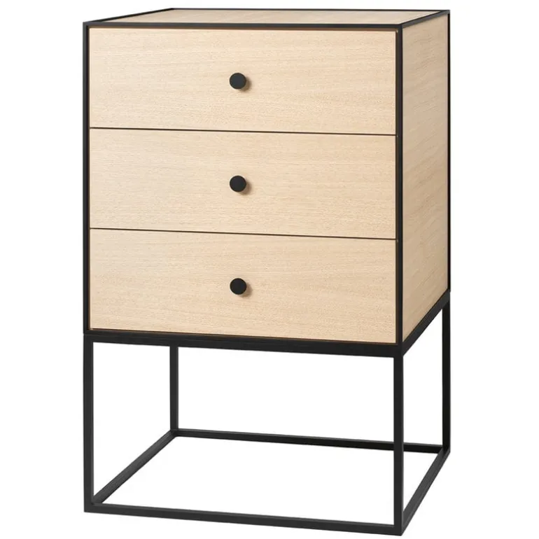 Audo Copenhagen Frame 49 sideboard with 3 drawers, oak