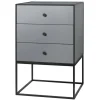 Audo Copenhagen Frame 49 sideboard with 3 drawers, dark grey