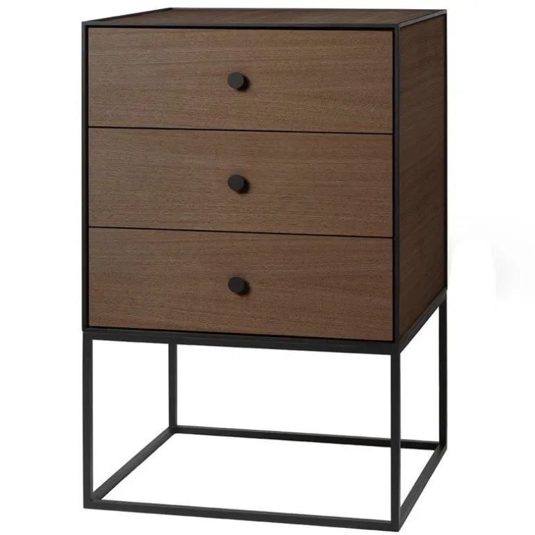 Audo Copenhagen Frame 49 sideboard with 3 drawers, smoked oak