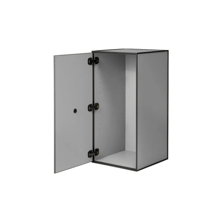 Audo Copenhagen Frame 70 with door, 2 shelves, dark grey