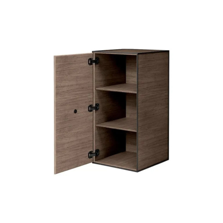 Audo Copenhagen Frame 70 with door, 2 shelves, smoked oak