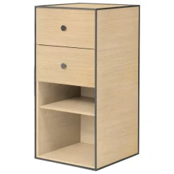 Audo Copenhagen Frame 70 with shelf, 2 drawers, oak