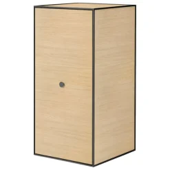 Audo Copenhagen Frame 70 with door, 2 shelves, oak