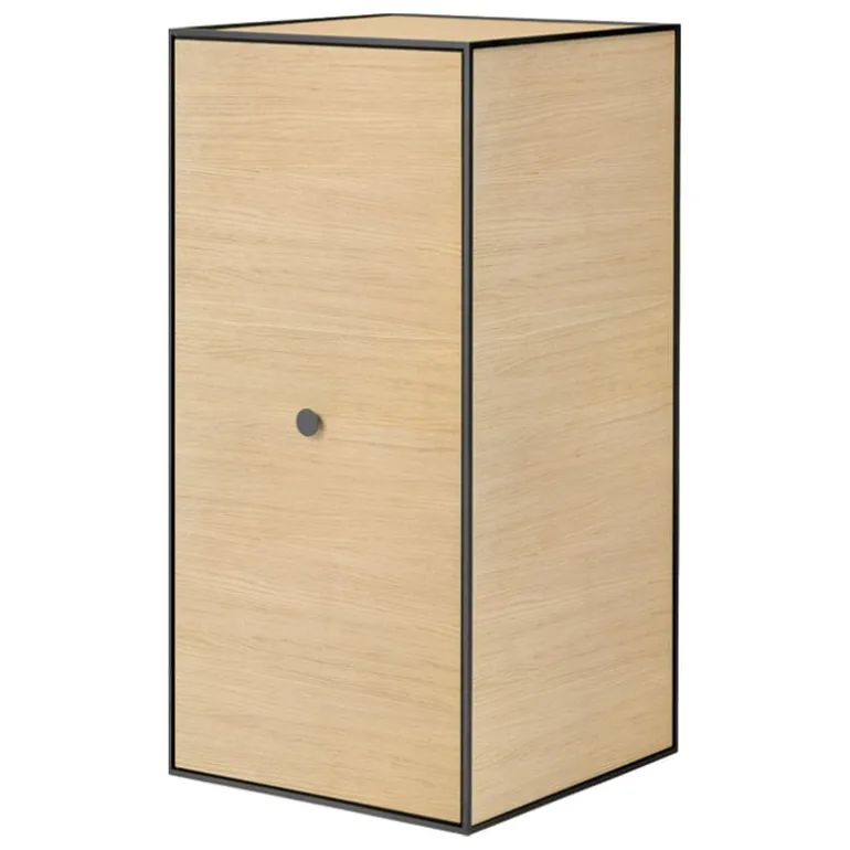 Audo Copenhagen Frame 70 with door, 2 shelves, oak