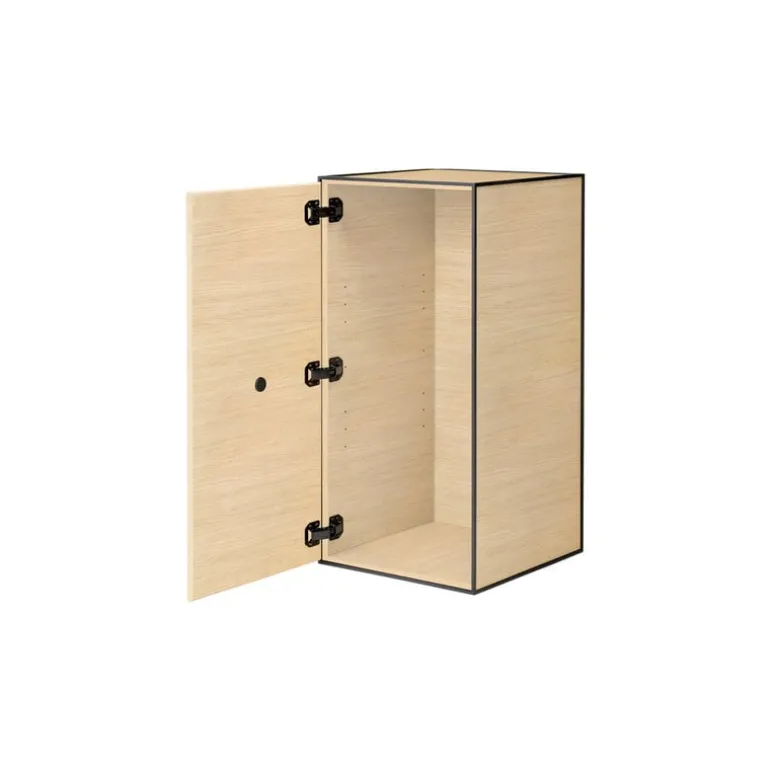 Audo Copenhagen Frame 70 with door, 2 shelves, oak